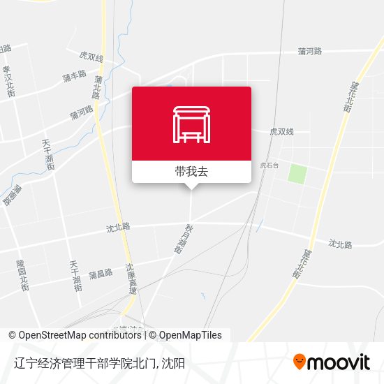 辽宁经济管理干部学院北门地图