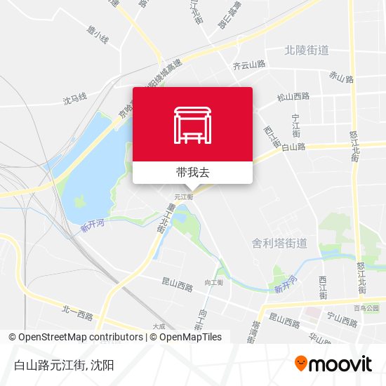 白山路元江街地图