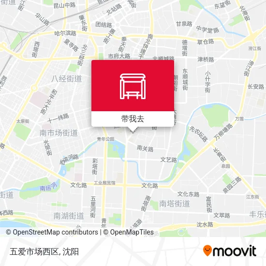五爱市场西区地图