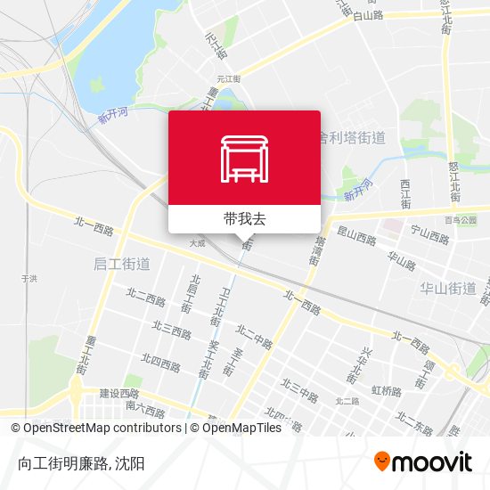 向工街明廉路地图