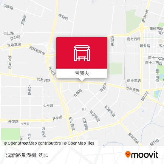 沈新路巢湖街地图