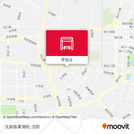沈新路巢湖街地图