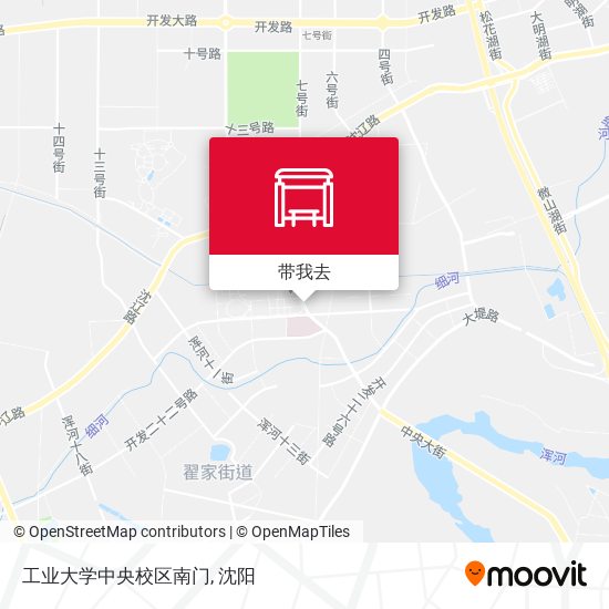 工业大学中央校区南门地图