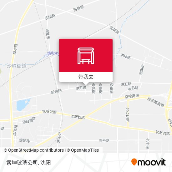 索坤玻璃公司地图