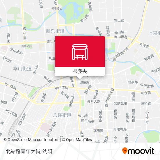 北站路青年大街地图