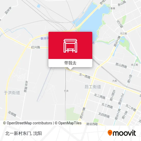 北一新村东门地图