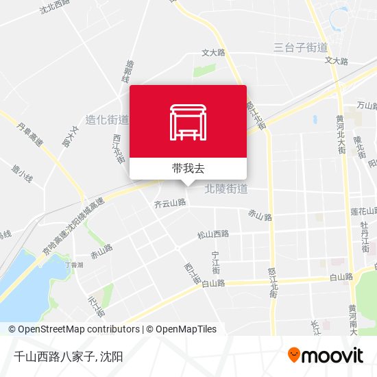 千山西路八家子地图