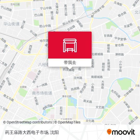 药王庙路大西电子市场地图