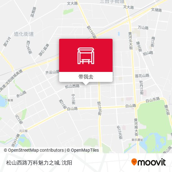 松山西路万科魅力之城地图