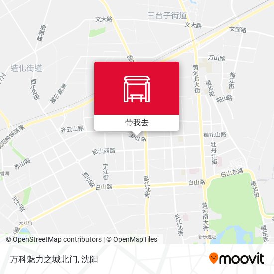 万科魅力之城北门地图