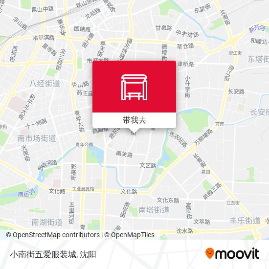 小南街五爱服装城地图