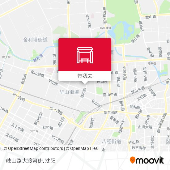 岐山路大渡河街地图