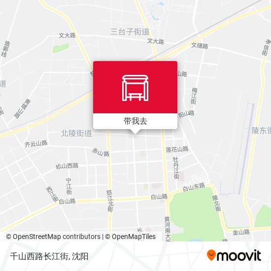 千山西路长江街地图