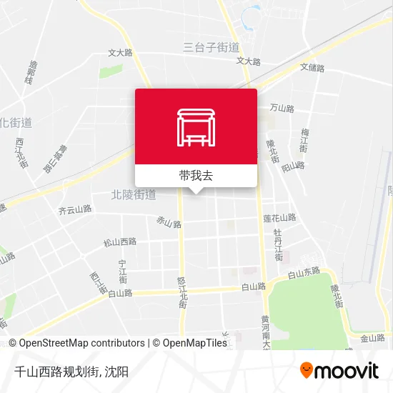 千山西路规划街地图