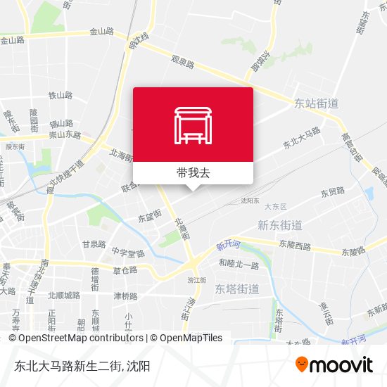 东北大马路新生二街地图