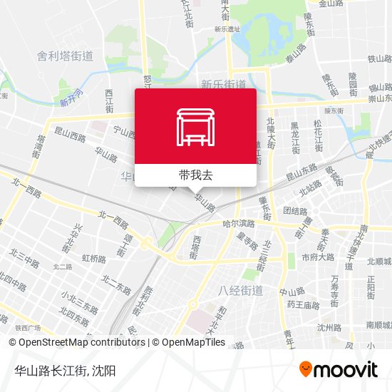 华山路长江街地图