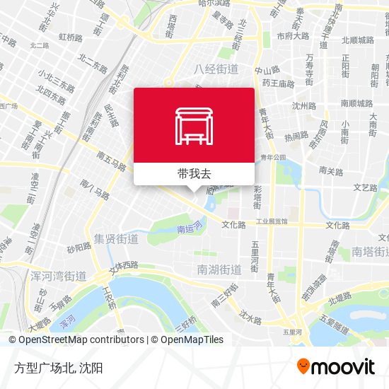 方型广场北地图