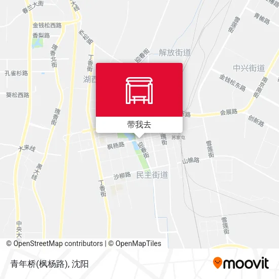 青年桥(枫杨路)地图