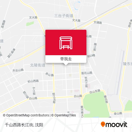千山西路长江街地图