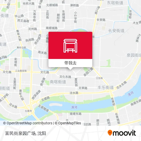 富民街泉园广场地图
