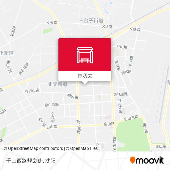 千山西路规划街地图
