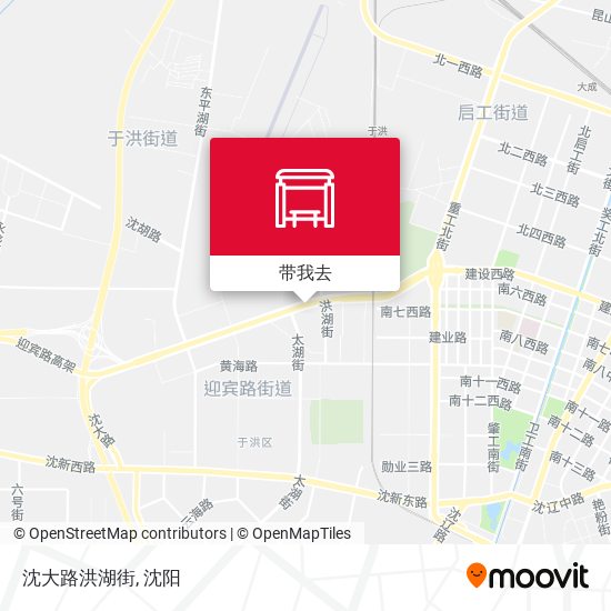 沈大路洪湖街地图