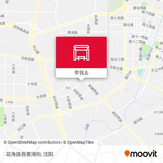 花海路燕塞湖街地图