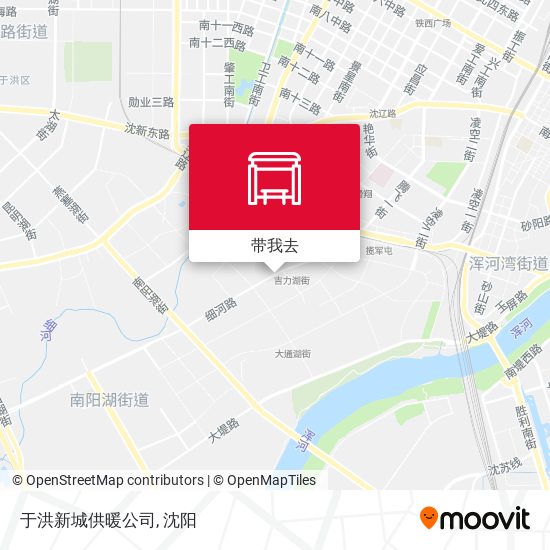 于洪新城供暖公司地图