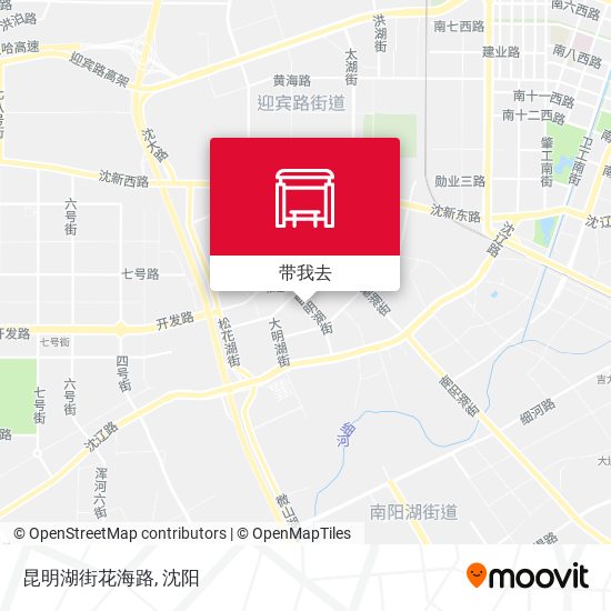 昆明湖街花海路地图