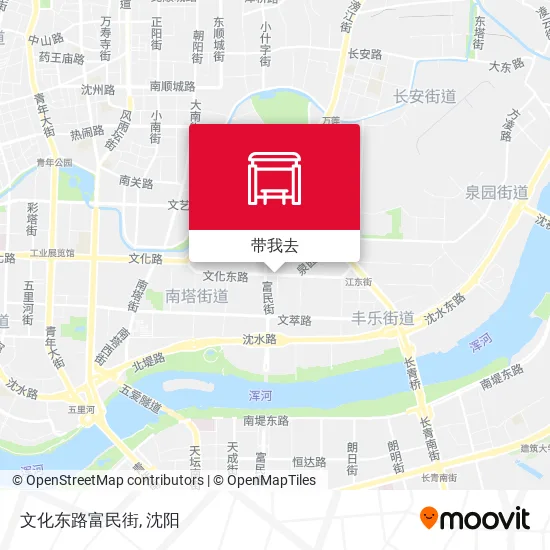 文化东路富民街地图