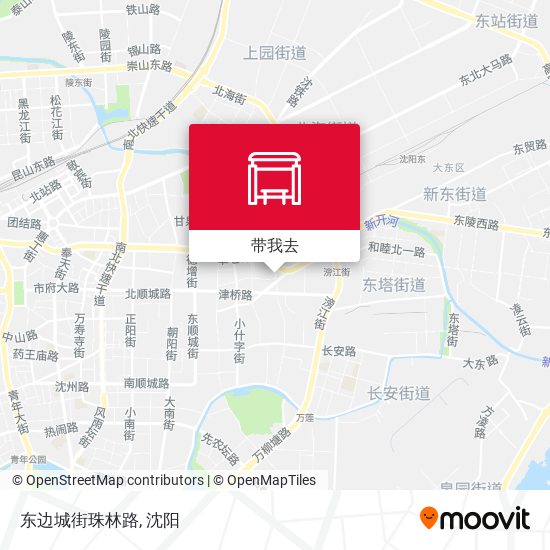 东边城街珠林路地图