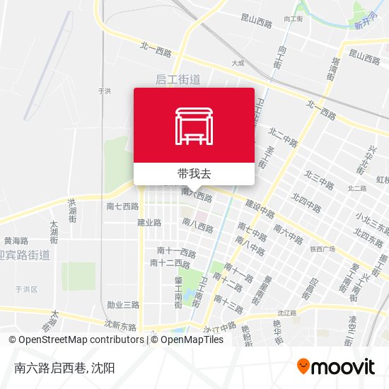 南六路启西巷地图