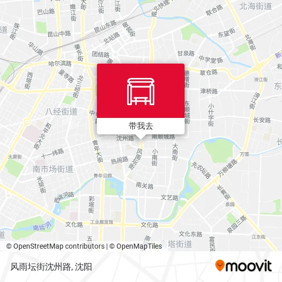 风雨坛街沈州路地图