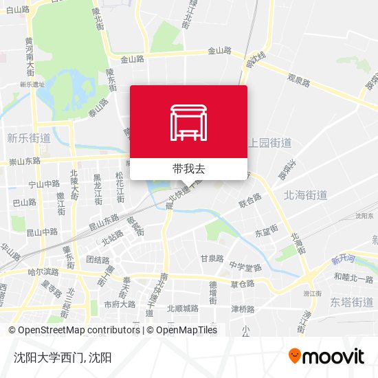 沈阳大学西门地图