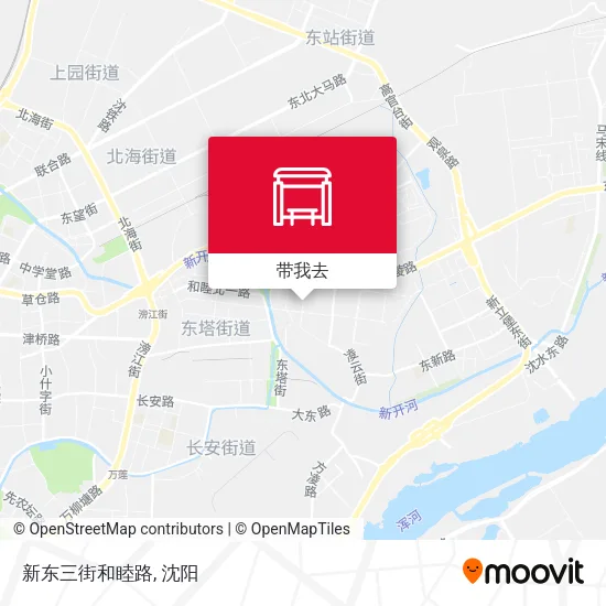 新东三街和睦路地图