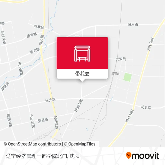 辽宁经济管理干部学院北门地图