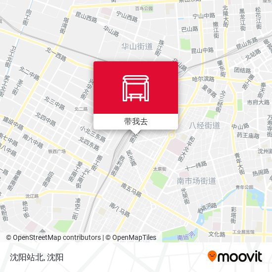 沈阳站北地图