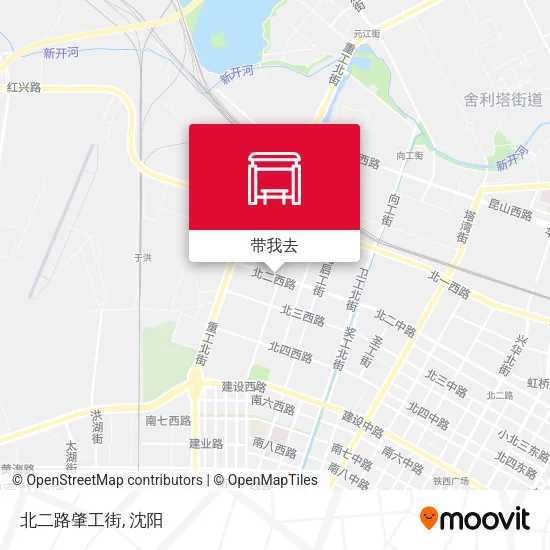 北二路肇工街地图