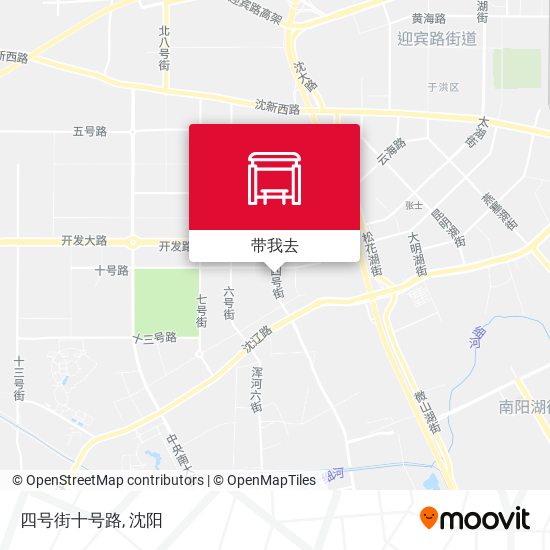 四号街十号路地图