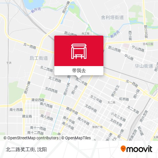 北二路奖工街地图