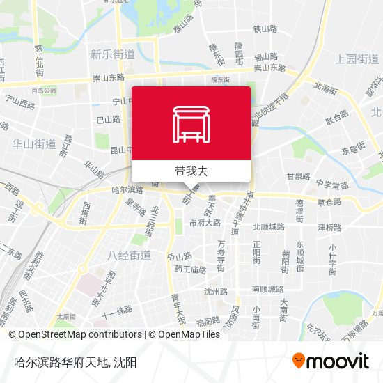 哈尔滨路华府天地地图