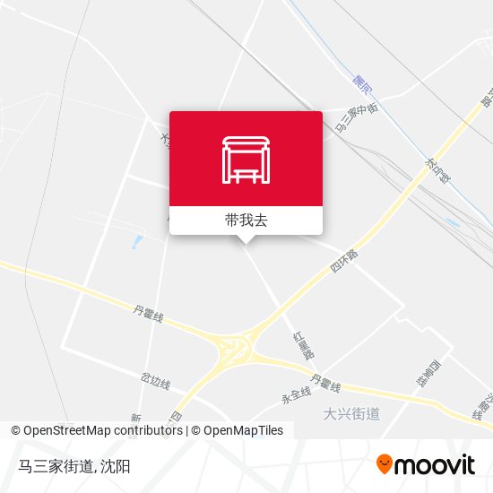 马三家街道地图