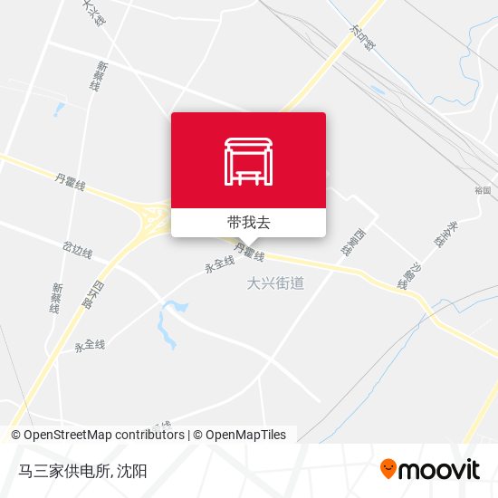 马三家供电所地图