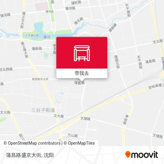 蒲昌路盛京大街地图