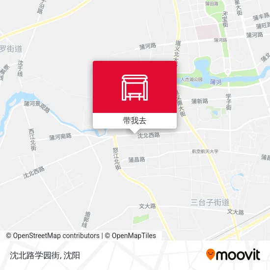 沈北路学园街地图