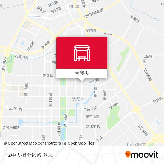 沈中大街全运路地图