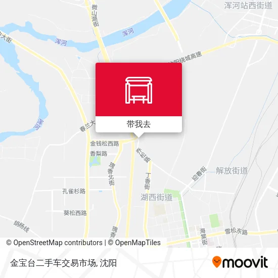 金宝台二手车交易市场地图