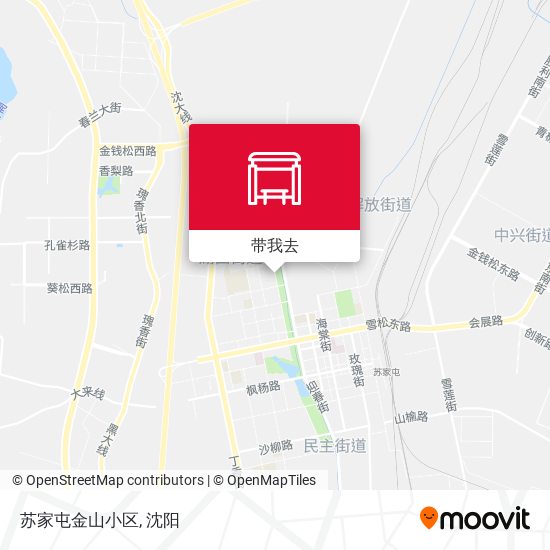 苏家屯金山小区地图