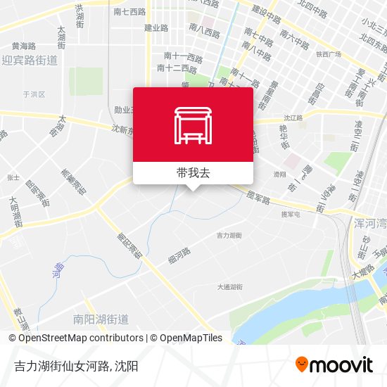 吉力湖街仙女河路地图