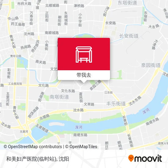 和美妇产医院(临时站)地图